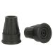 18mm Black Crutch Pad Ferrule Non-Slip Rubber Tip