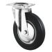 Transport Castor 80mm swivel 50kg Rubber Black