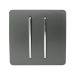 Trendi 2 Gang 2 Way Switch Charcoal