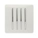 Trendi 4 Gang 2 Way Light Switch - White