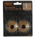 Trojan Plastic Pipe Rosettes Woodgrain Antique Oak 15mm - Pack of 2 | Premium Finish for Radiator Pipes