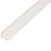 PVC Angle Trim White 40 x 10 x 2mm x 2m Unequal Angle