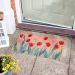 Tulips Coir Door Mat 45x75cm – Outdoor & Indoor Entrance Mat