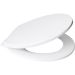 Blue Canyon Arleta PP Slow Close Toilet Seat – White Thermoplastic with Universal Fittings
