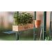 Vitavia Green Aluminium Greenhouse Wall Shelf – 15cm Deep Storage with Brackets and Screws