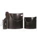 Blackspur 3 Piece Fireplace Log Basket, Kindling & Match Holder Set – Powder Coated Steel