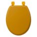 Classic Comfort Wooden Toilet Seat – Timeless Style with Lacquered Yellow Finish