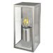 Diane E27 Outdoor Wall Lamp – IP44 Rated Stainless Steel and Clear Glass Light Fixture for Exterior Walls, 60W Max