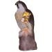 Falcon Bird Deterrent – Life-Like Bird of Prey with Anchor Base, 14 Inch