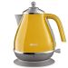 DeLonghi Icona Capitals Kettle New York Yellow – 1.7L Cordless Electric Kettle