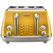 De’Longhi Icona Vintage 4 Slice Toaster Yellow CTOT4003Y – Retro Style Meets Modern Performance