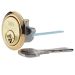 Yale Brass Plated Metal Single Rim Cylinder Door Lock I Replacement Rim Cylinder with 2 Keys