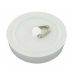 White PVC Sink Plug 1.12 - Pack of 2