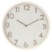 White Wood Effect Wall Clock 38cm