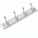 Winchester 4 Hook White & Chrome Hat & Coat Rack – Stylish & Practical Wall-Mounted Storage Solution
