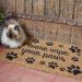 Wipe Your Paws Coir Door Mat 45x75cm – Charming Paw Print Outdoor & Indoor Welcome Mat