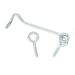 Zinc Plated Gate Hooks & Eyes 2" - Pack of 4