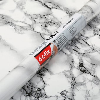 D-C-Fix Marble White Self Adhesive Film – 90cm x 2.1m I Instant Makeovers with a Realistic Marble Finish