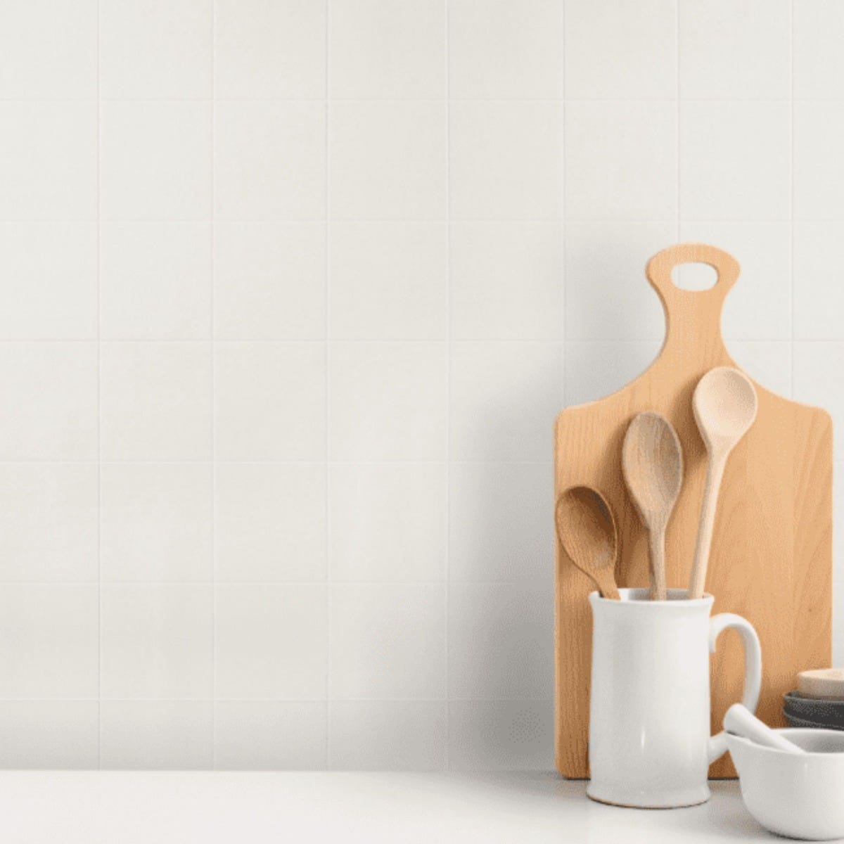 D-C-Fix Ceramic Caserta White Tile Wall Covering - 67.5cm x 4m