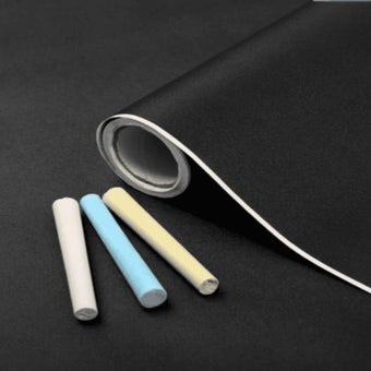 D-C-Fix Chalkboard Matt Black Self-adhesive Contact 1.5m x 45cm