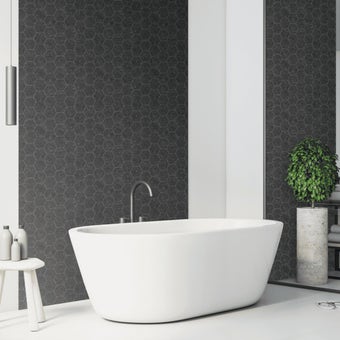 D-C-Fix Dark Hexagon 3D Splashback Wall Covering 4m x 67.5cm