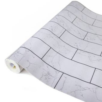 D-C-fix Splendid Marble Subway Tile 3D Splashback Wallpaper 4m X 67.5cm