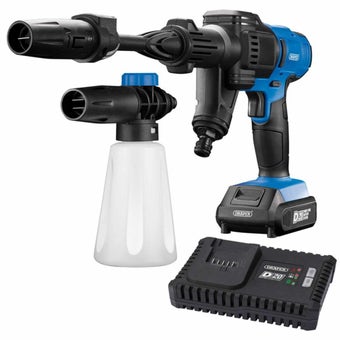 Draper D20 20V Cordless Pressure Washer Kit 97533 – Portable High Power Cleaning Without Mains Water