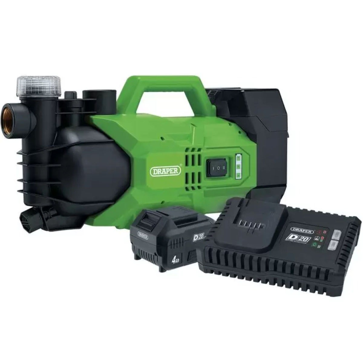 Draper D20 20V Cordless Water Pump Kit – Efficient, Portable and Powerful Garden Watering Solution 
