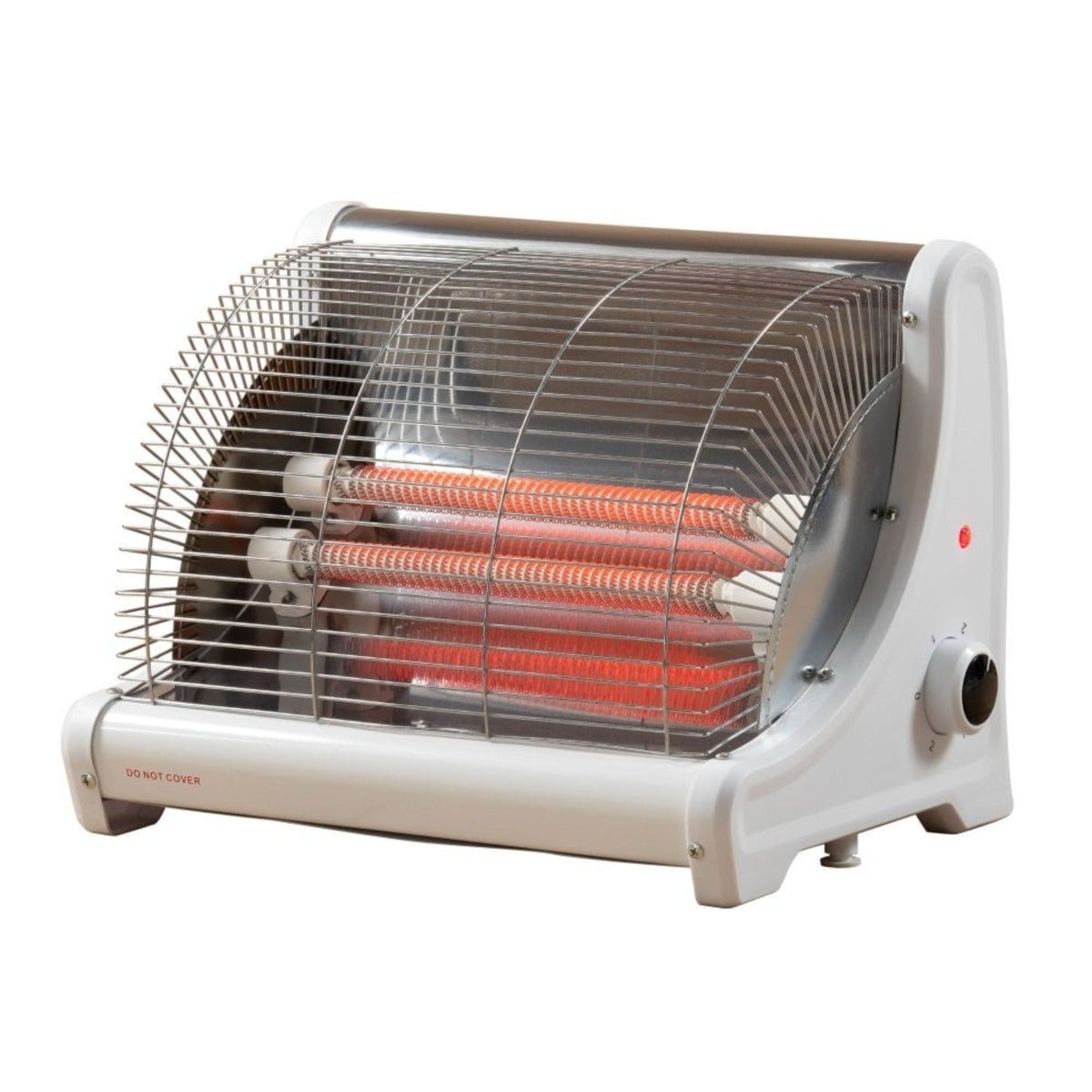 Daewoo 1200W 2 Bar Ceramic Heater with 2 Heat Settings I Tip Over Safety Switch and Carry Handle