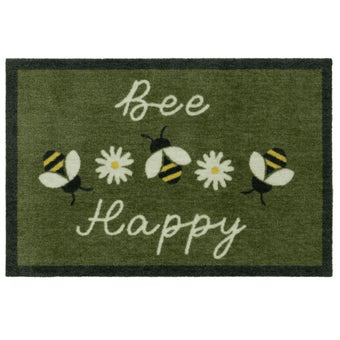 Daisy Bee Doormat 50 x 75cm – Indoor Washable Door Mat
