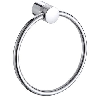 De Vielle Santorini Chrome Towel Ring – Elegant, Durable Bathroom Accessory