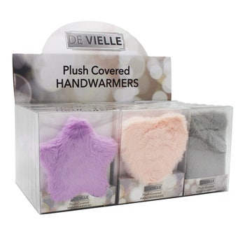 De Vielle Plush Covered Handwarmers CDU | Reusable Instant Heat Handwarmers