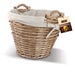 De Vielle Premium Heavy Duty Lined Medium Round Basket (Square Willow)