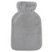 De Vielle Rabbit Faux Fur Hot Water Bottle Grey | 1.7 Litre Cosy Hot Water Bottle
