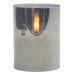 De Vielle Smokey Grey Glass Flameless LED Candle – Modern Ambient Glow I Medium