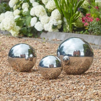 Decorative Stainless Steel GazeBall 25cm