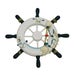 Decorative Wooden Marine Steering Wheel - 23cm I Nautical Wall Decor