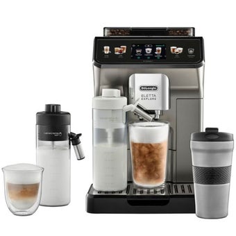 Delonghi Eletta Explore ECAM450.86.T Smart Bean to Cup Coffee Machine - Silver