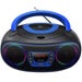 Denver TCL-212BT Blue Bluetooth Boombox with CD Player and USB MP3 Playback