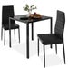 Dining Set with Glass Table - 2 Seat