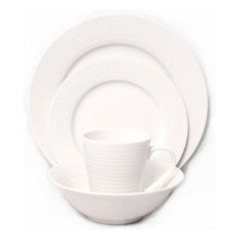 Solar 16pc White Dinner Set