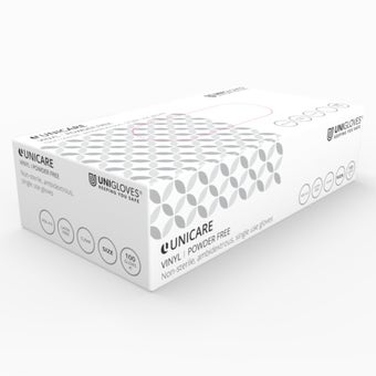 Disposable Vinyl Gloves Powder Free Clear – Large 100 Pack | Latex-Free, Ambidextrous