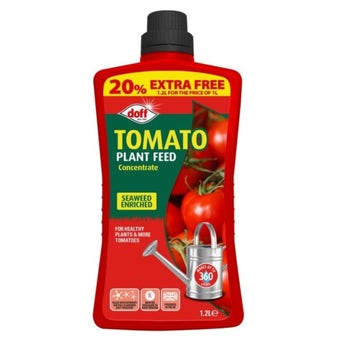 Doff Tomato Feed Concentrate 1.2L Seaweed Enriched Liquid Fertiliser for Stronger Growth and Bigger Harvests
