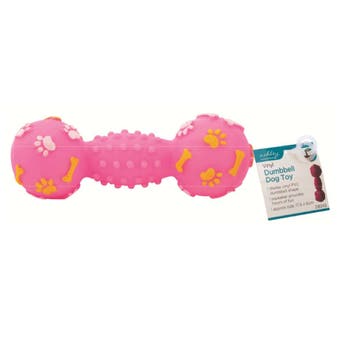 Ashley Vinyl Dumbell Dog Toy