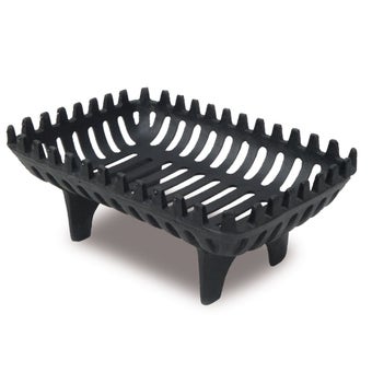De Vielle Fireside Fire Basket Dog Grate - 16" Black