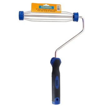 Dosco 9 Inch Soft Comfort Grip Threaded Cage Frame for Roller Sleeves – Durable 4 Rib Cage for Smooth Painting