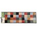 Dosco Coloured Squares Runner – 50 x 150cm Super Absorbent Floor Mat
