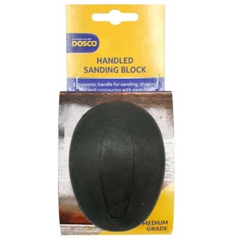 Dosco Handled Sanding Block with Ergonomic Grip for Wet and Dry Sanding on Flat and Rough Surfaces