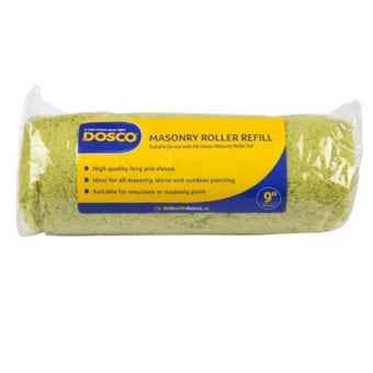 Dosco Masonry Roller Refill 9" – High-Quality Long Pile Sleeve for Superior Coverage