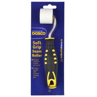 Dosco Soft Grip Seam Roller for Wallpaper and Flooring with Comfortable Handle and Durable Smooth Roller